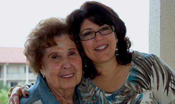 Jewish Family Service of Broward County, Florida provides Rosa with homecare and other essential services. The agency receives a grant from the Claims Conference to assist Nazi victims. 