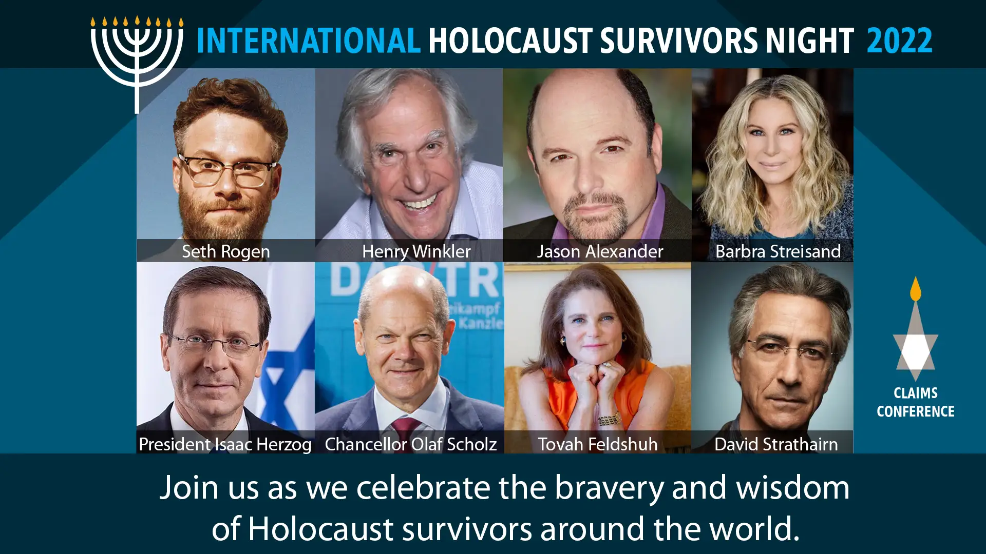 Holocaust Survivors From Over A Dozen Countries, Including Recent Evacuees From Ukraine, Honored Globally