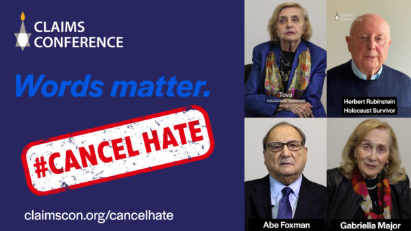 #CancelHate Holocaust Survivors Take On Denial and Hate in a New Digital Campaign